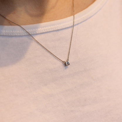 JS Mini Flute Diamond and Platinum Pendant