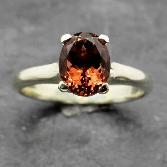 JS Brown Tourmaline White Gold Cocktail Ring