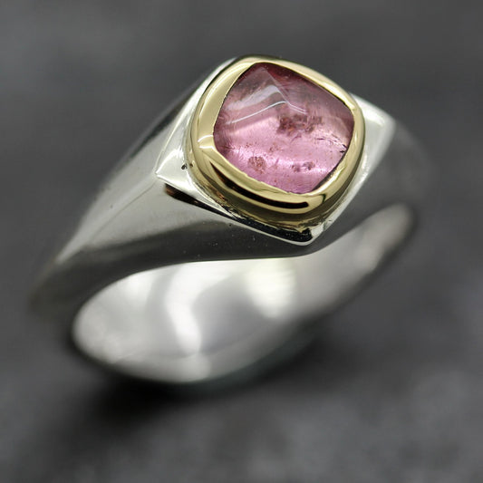 JS Abbey Ring 'Mini' Pale Pink Tourmaline